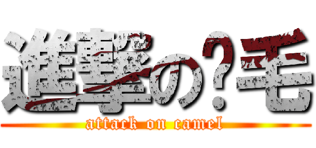 進撃の卡毛 (attack on camel)