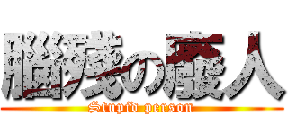 腦殘の廢人 (Stupid person)