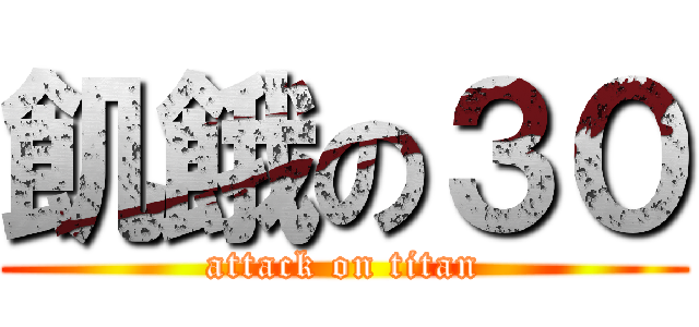 飢餓の３０ (attack on titan)