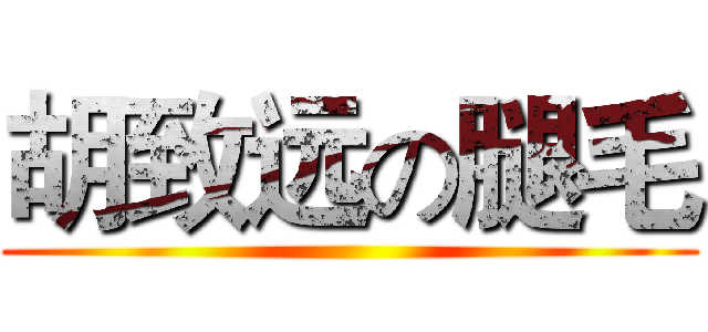 胡致远の腿毛 ()