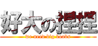 好大の捏捏 (we need big boobs)