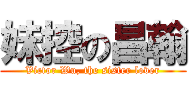 妹控の昌翰 (Victor Wu, the sister lover)