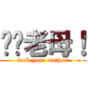 屌你老母！ (fuck your mother)