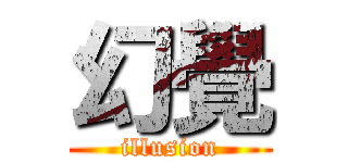 幻覺 (illusion)