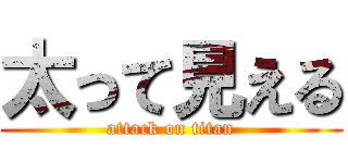 太って見える (attack on titan)