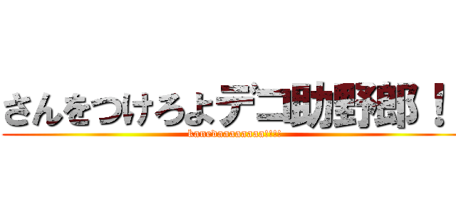 さんをつけろよデコ助野郎！！ (kanedaaaaaaaa!!!!)