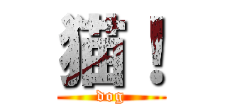 猫！ (dog)