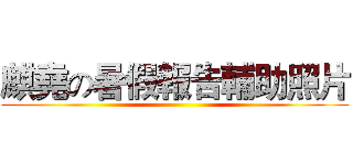 麒堯の暑假報告輔助照片 ()
