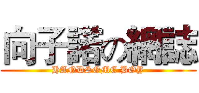 向子諾の網誌 (HANDSOME BOY)