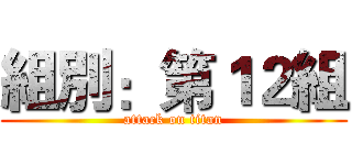 組別：第１２組 (attack on titan)