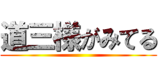道三様がみてる ()