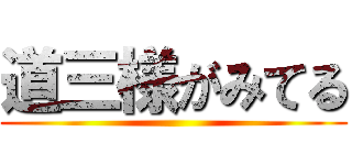 道三様がみてる ()