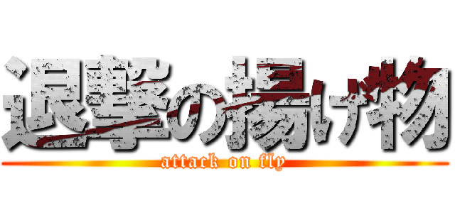 退撃の揚げ物 (attack on fly)
