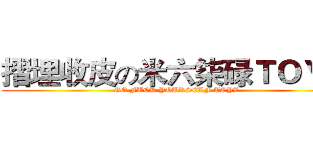 摺埋收皮の米六柒碌ＴＯＹ屎 (GO FUCK YOURSELF TOYZ)