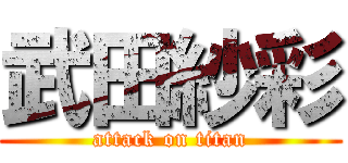 武田紗彩 (attack on titan)