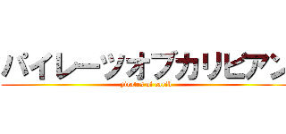 パイレーツオブカリビアン (pirates of carib)