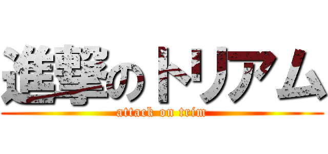 進撃のトリアム (attack on trim)