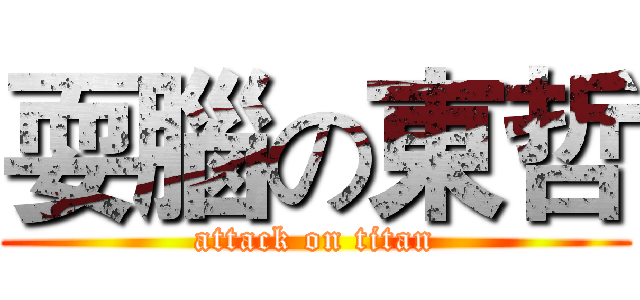耍腦の東哲 (attack on titan)