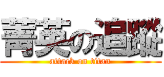 菁英の追蹤 (attack on titan)