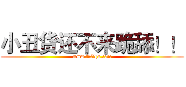 小丑货还不来跪舔！！ (www.fuliqu.com)