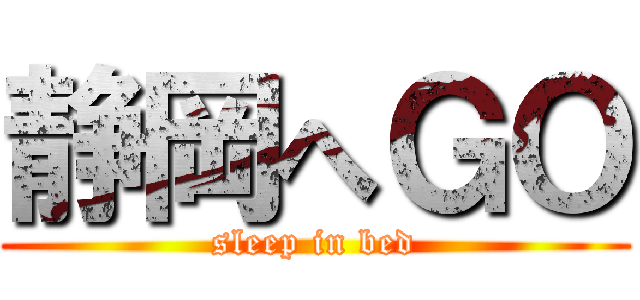 静岡へＧＯ (sleep in bed)