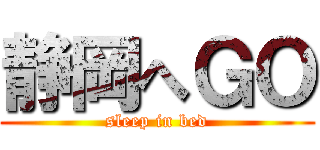 静岡へＧＯ (sleep in bed)