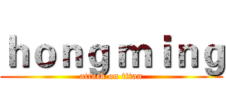 ｈｏｎｇ ｍｉｎｇ (attack on titan)