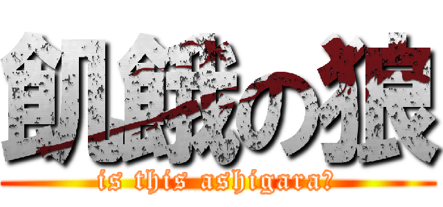 飢餓の狼 (is this ashigara?)