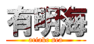 有明海 (ariake sea)