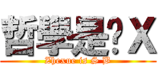 哲學是傻Ｘ (Zhexue is S B)