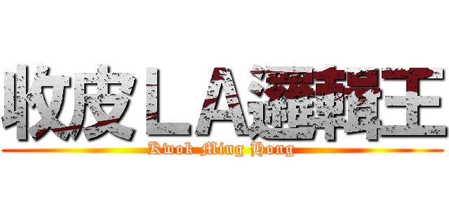 收皮ＬＡ邏輯王 (Kwok Ming Hong)
