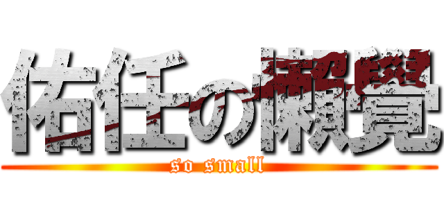 佑任の懶覺 (so small)