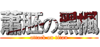 蕭胚の黑楓 (attack on titan)