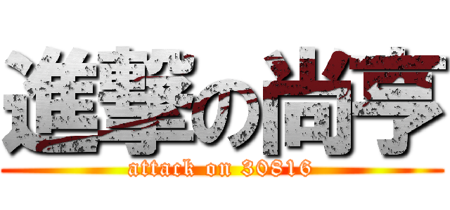 進撃の尚亨 (attack on 30816)