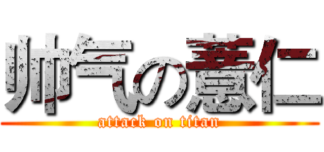 帅气の薏仁 (attack on titan)