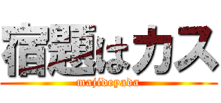 宿題はカス (majideyada)