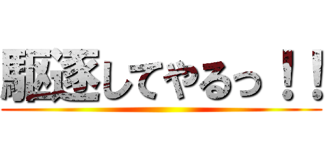 駆逐してやるっ！！ ()