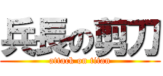 兵長の剪刀 (attack on titan)