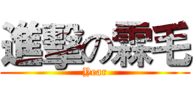 進擊の霖毛 (Year)