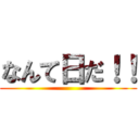 なんて日だ！！ ()