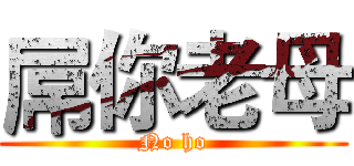 屌你老母 (No ho)