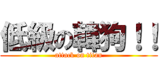 低級の韓狗！！ (attack on titan)
