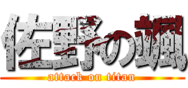 佐野の颯 (attack on titan)