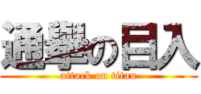 通擧の目入 (attack on titan)