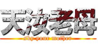 天汝老母 (sky your mother)