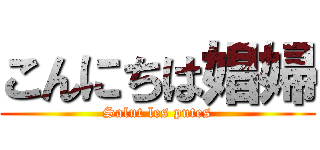 こんにちは娼婦 (Salut les putes)