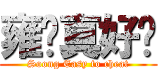 雍胜真好骗 (Soong Easy to cheat)