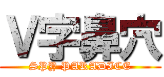 Ｖ字鼻穴 (SPY PARADICE)