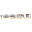 すり抜け率は５０％（笑） (shine ya kasu)