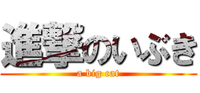 進撃のいぶき (a big cat)